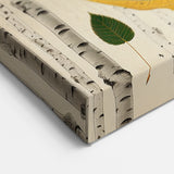 Golden Yellow Leaf Art - Birch Forest Botanical Leaf Photography Print