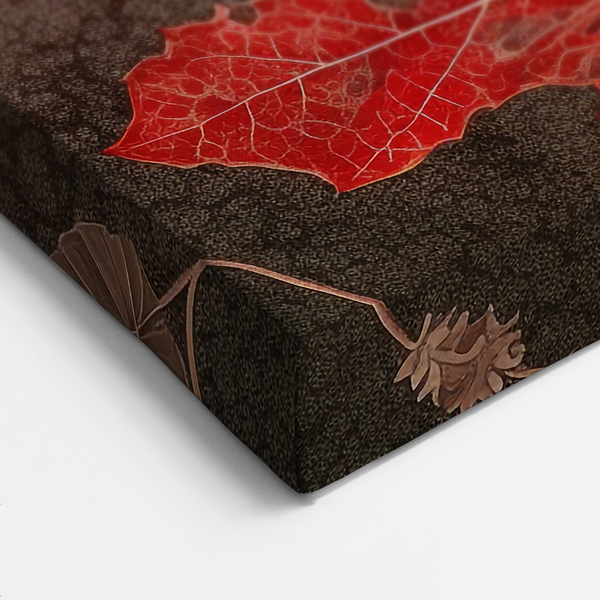 Fiery Red Maple Leaf Art - Autumn-Inspired Botanical Wall Decor Print