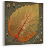 Mystical Leaf Art Print - Nature-Inspired Botanical Wall Decor Design