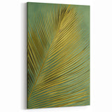 Golden Palm Leaf Art - Tropical Elegance Botanical Wall Decor Print