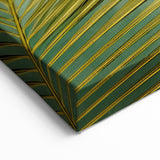 Golden Palm Leaf Art - Tropical Elegance Botanical Wall Decor Print