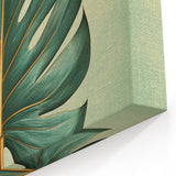 Monstera Leaf Art Print - Modern Botanical Wall Decor with Green Tones