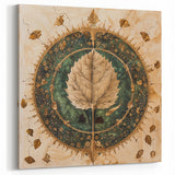 Botanical Leaf Art - Green Leaf Close-Up Wall Decor Print