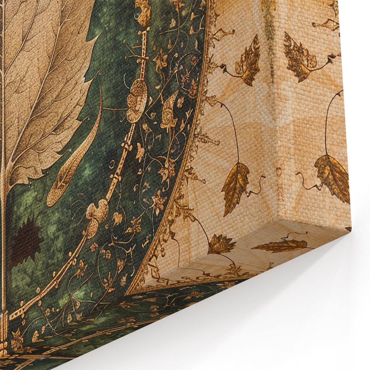 Botanical Leaf Art - Green Leaf Close-Up Wall Decor Print