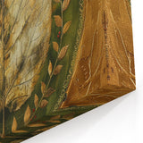 Leaf Canvas Prints - Gold and Green Botanical Leaf Art Decor