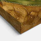 Leaf Canvas Prints - Gold and Green Botanical Leaf Art Decor