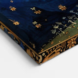 Leaf Wall Art - Golden Tree Night Sky Botanical Canvas Print