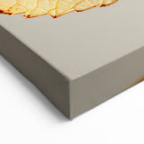 Leaf Photography Art - Minimalist Beige and Gold Leaf Wall Decor