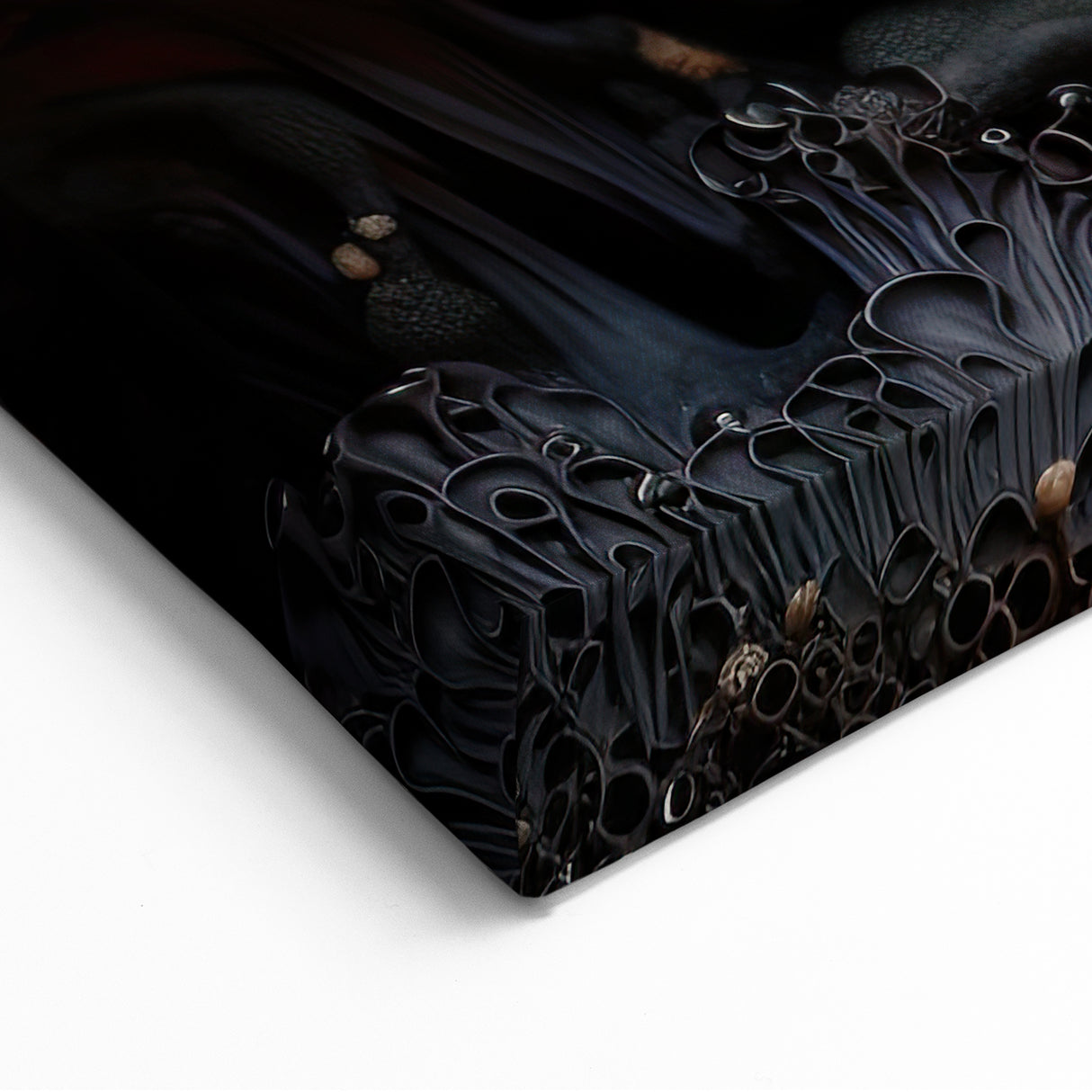 Nature Closeup Wall Art - Vibrant Coral Mushroom Macro Photography