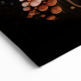 Floral Macro Wall Decor - Peach Coral Mushroom Nature Closeup Art