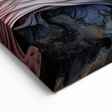 Floral Macro Photography Art - Pink and Peach Mushroom Wall Print