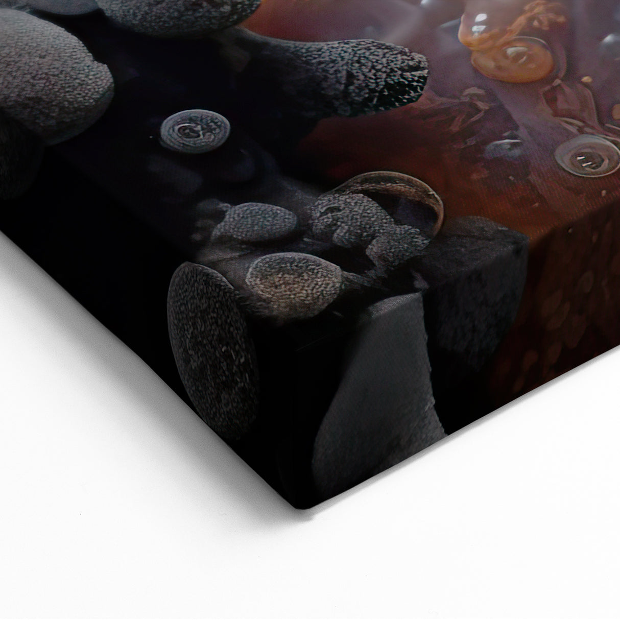 Insect Macro Photography Art - Coral and Pink Mushroom Wall Decor