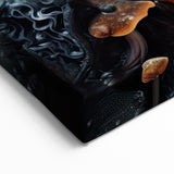 Macro Nature Wall Art - Amber and Orange Mushroom Closeup Photography