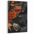 Vibrant Macro Wall Art - Fiery Orange Gilled Mushroom Closeup Print
