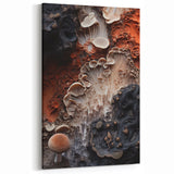 Mystical Mushroom Macro Art – Earthy Nature Closeup Wall Decor Print