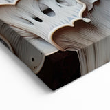 Layered Fungi Macro Art – Earthy and Textured Nature Wall Decor Print