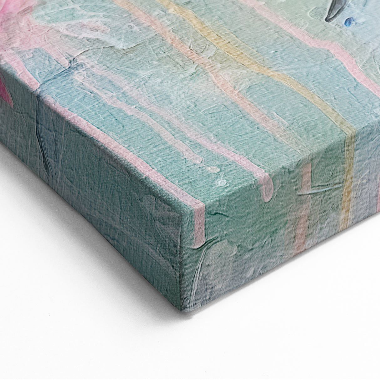 Yellow Songbird Wildlife Painting Wall Art - Animal Canvas Print for Home