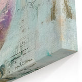 Blue and Pink Bird Wildlife Painting - Animal Canvas Wall Art for Home