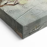 Blush Pink Bird Wildlife Painting - Animal Canvas Wall Art for Home Decor