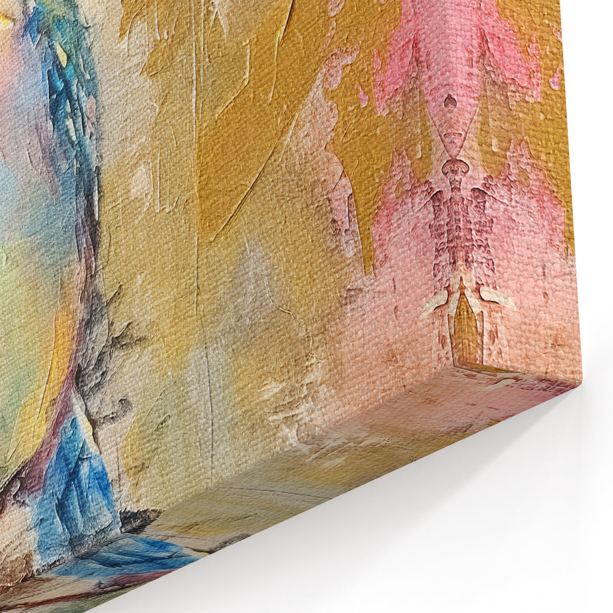 Pastel Multicolor Bird Wildlife Painting - Animal Canvas Wall Art for Home