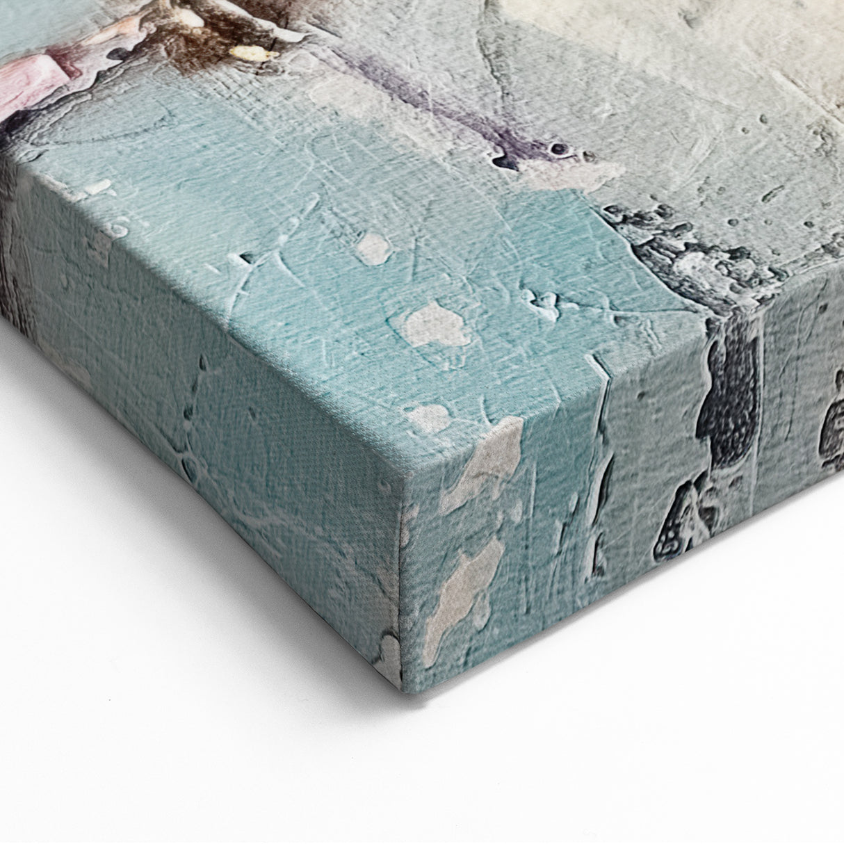 Pastel Multicolor Bird Wildlife Painting - Animal Canvas Wall Art for Home