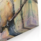 Soft Pastel Bird Wildlife Painting - Animal Canvas Wall Art for Home Decor