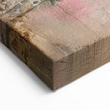 Pink and Gold Bird Wildlife Painting - Animal Canvas Wall Art for Home