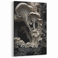 Elegant Mushroom Closeup Wall Art – Nature's Intricate Macro Details