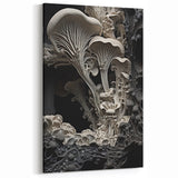 Elegant Mushroom Closeup Wall Art – Nature's Intricate Macro Details