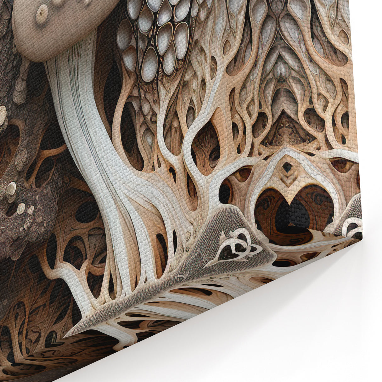 Mystical Mushroom Closeup Wall Art – Nature's Macro Textures