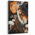 Vibrant Mushroom Macro Photography Wall Art – Organic Flowing Design