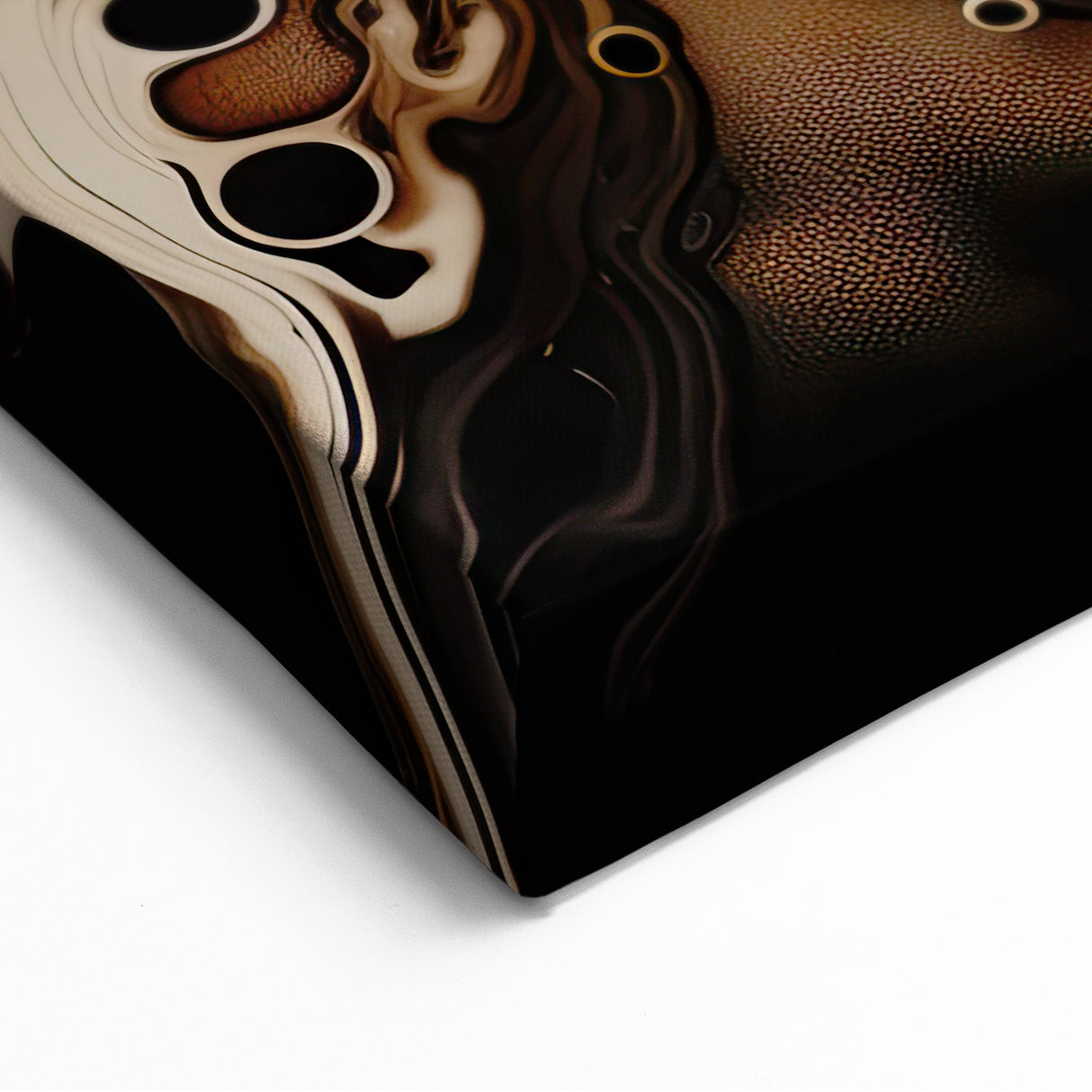 Vibrant Mushroom Macro Photography Wall Art – Organic Flowing Design