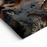 Textured Fungi Macro Photography Wall Art – Nature's Organic Beauty