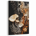 Flowing Mushroom Macro Wall Art – Organic Elegance in Vibrant Hues