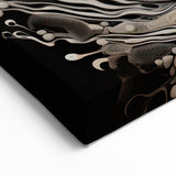 Flowing Mushroom Macro Wall Art – Organic Elegance in Vibrant Hues