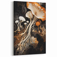 Graceful Mushroom Macro Wall Art – Organic Patterns and Warm Tones