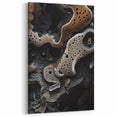 Abstract Organic Macro Wall Art – Earthy Tones and Intricate Textures