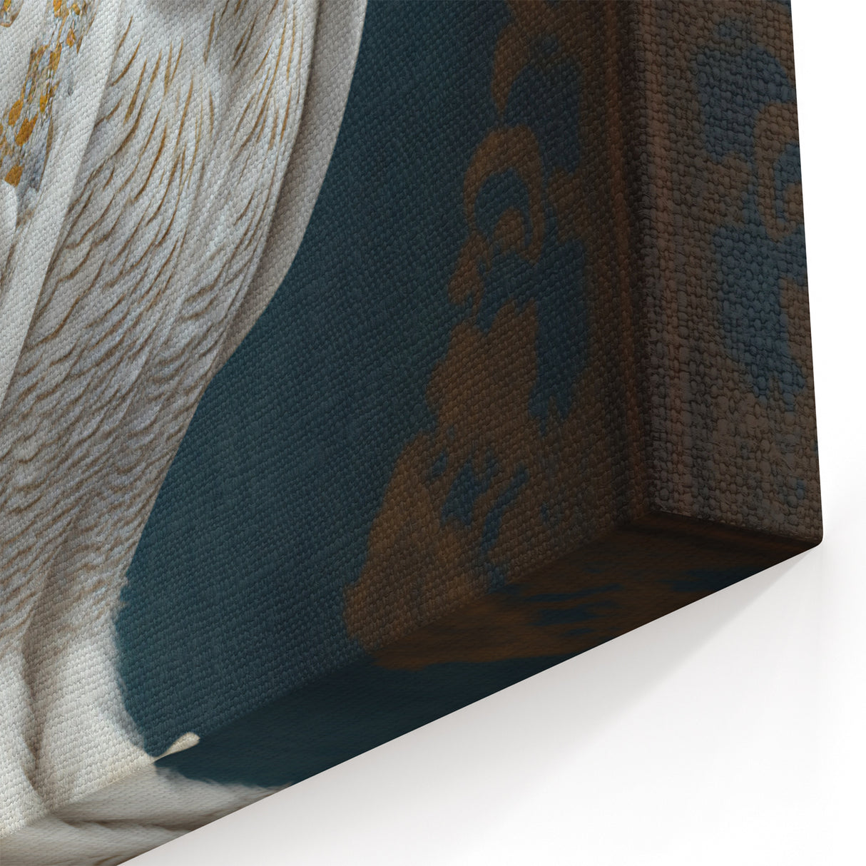 Regal Snowy Owl Wildlife Painting - Animal Canvas Wall Art for Home Decor