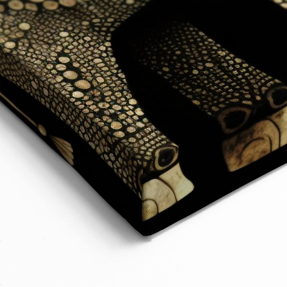 Golden Elephant Family - Wildlife Art Prints for Elegant Home Decor