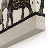 Minimalist Elephant Family - Wildlife Painting Wall Art for Home Decor