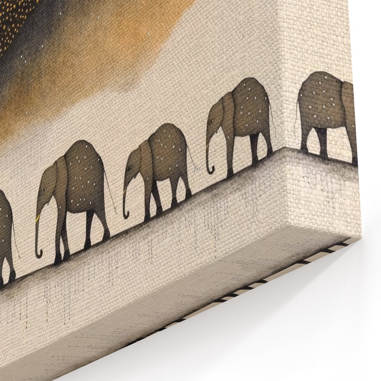 Mystical Elephant Procession - Wildlife Art Prints for Home Decor