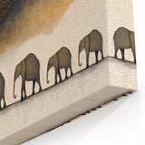 Mystical Elephant Procession - Wildlife Art Prints for Home Decor