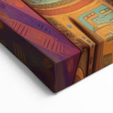 Vibrant Meerkat Family - Wildlife Painting Wall Art for Home Decor