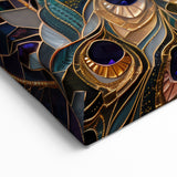 Luxurious Peacock Mosaic - Wildlife Art Prints for Elegant Home Decor