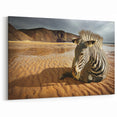 Resting Zebra on Beach - Wildlife Photography Wall Art for Home Decor