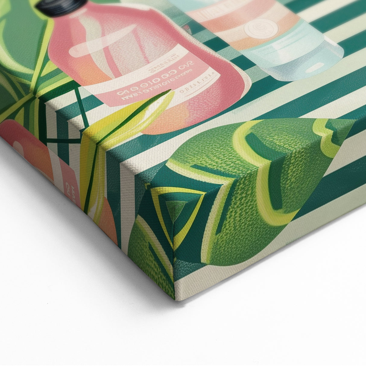 Tropical Zebra Bathroom Wall Art - Vibrant and Playful Bathroom Decor