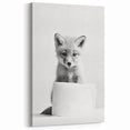 Bathroom Wall Decor - Cute Fox Artwork