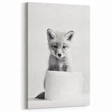 Bathroom Wall Decor - Cute Fox Artwork