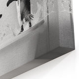 Bathroom Wall Art - Playful Penguins in Bathtub