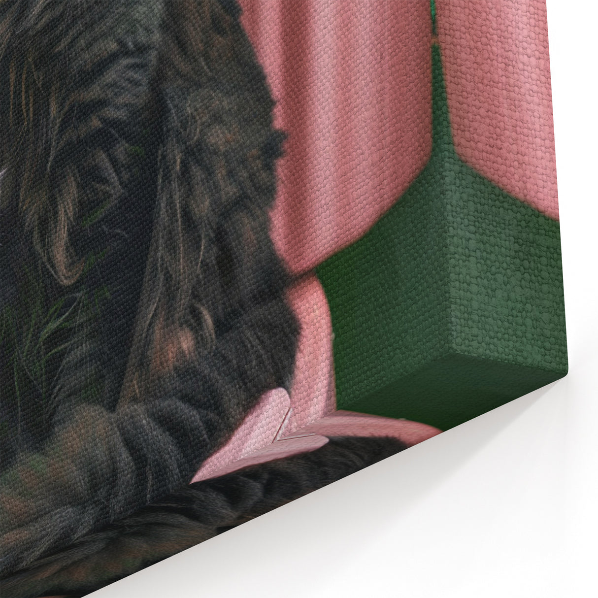 Bathroom Wall Decor - Black Cat on Pink Toilet